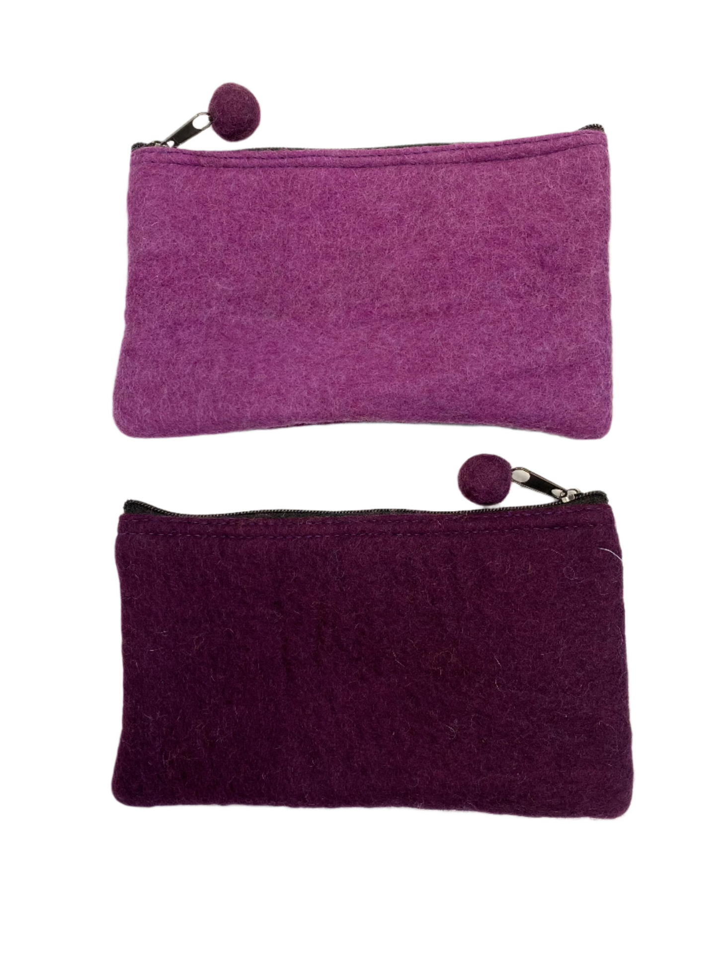 Two-tone Organizer Pouch Felted Wool