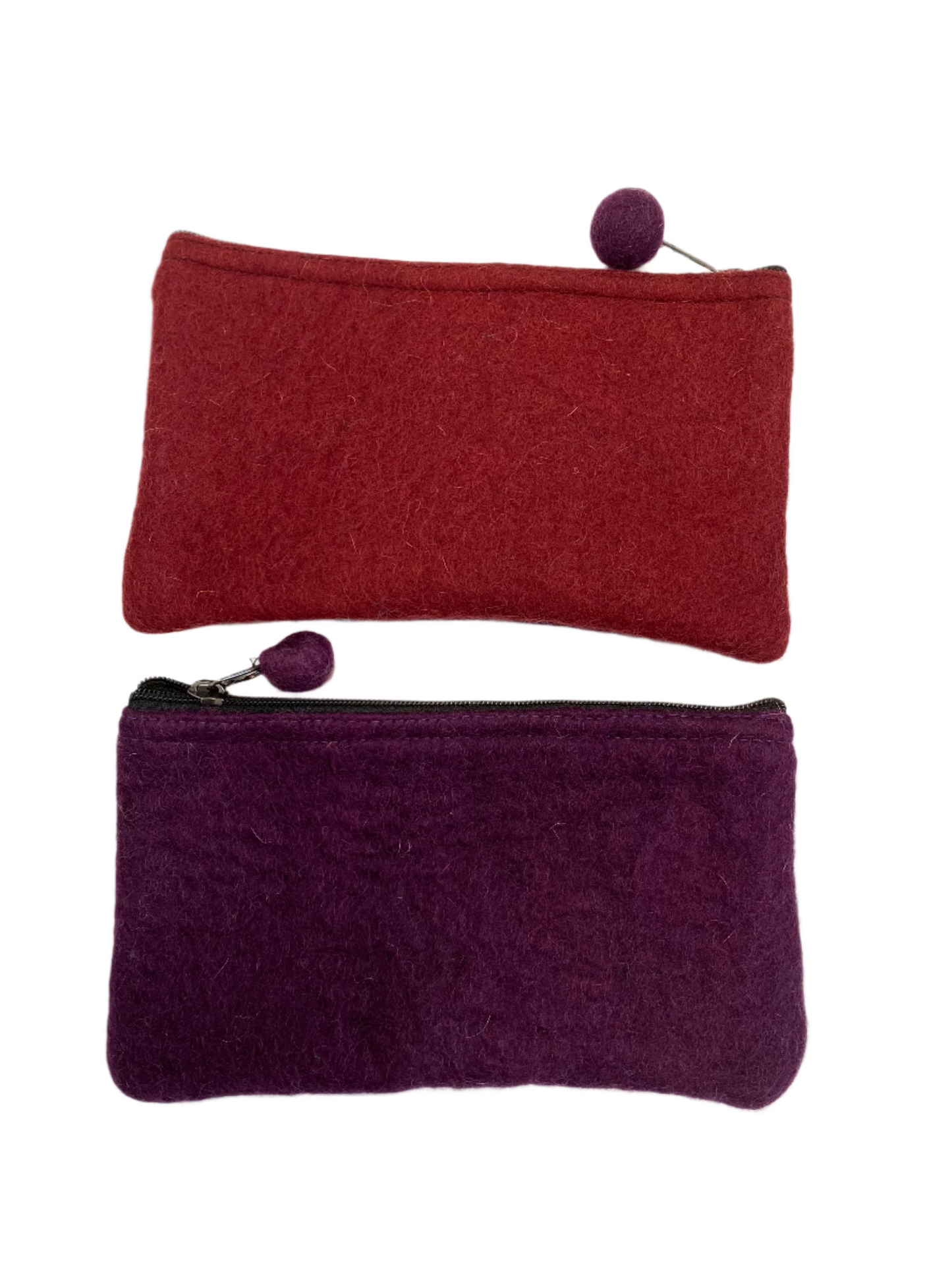 Two-tone Organizer Pouch Felted Wool