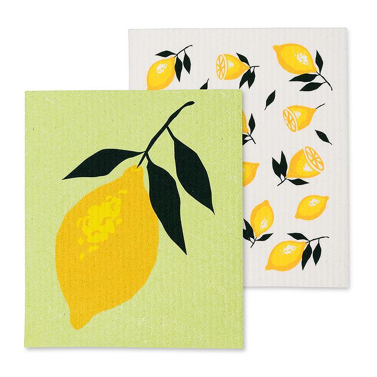 Swedish Dish Cloth Set - Lemons