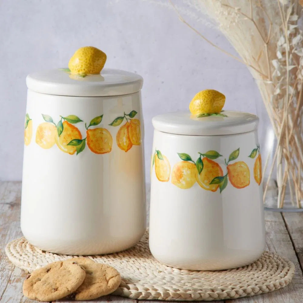 Amalfi- Large Lemon Storage Jar