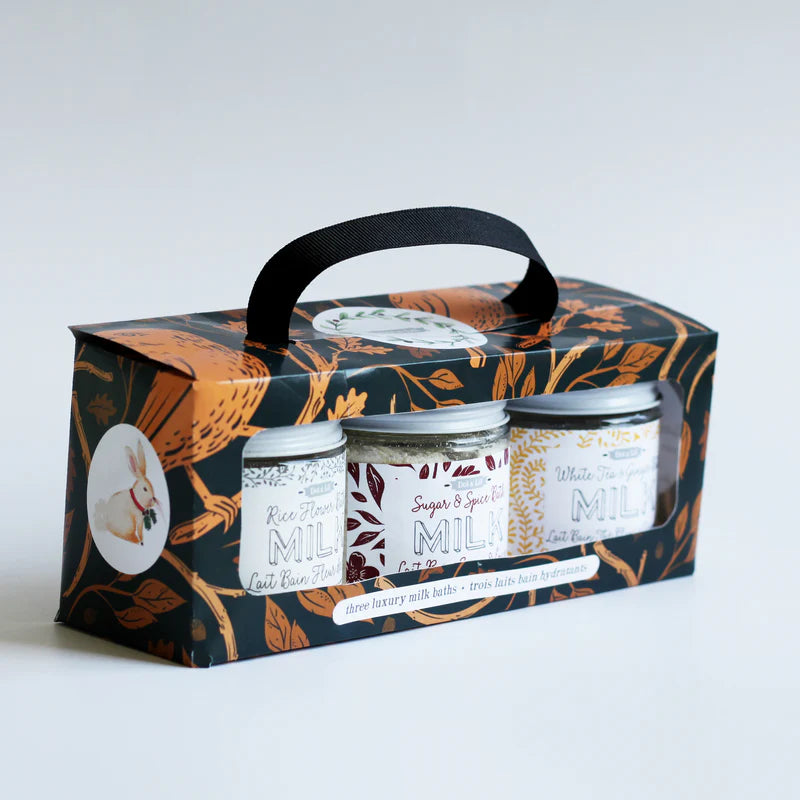 Holiday Milk Bath Trio Gift Set - Dot and Lil