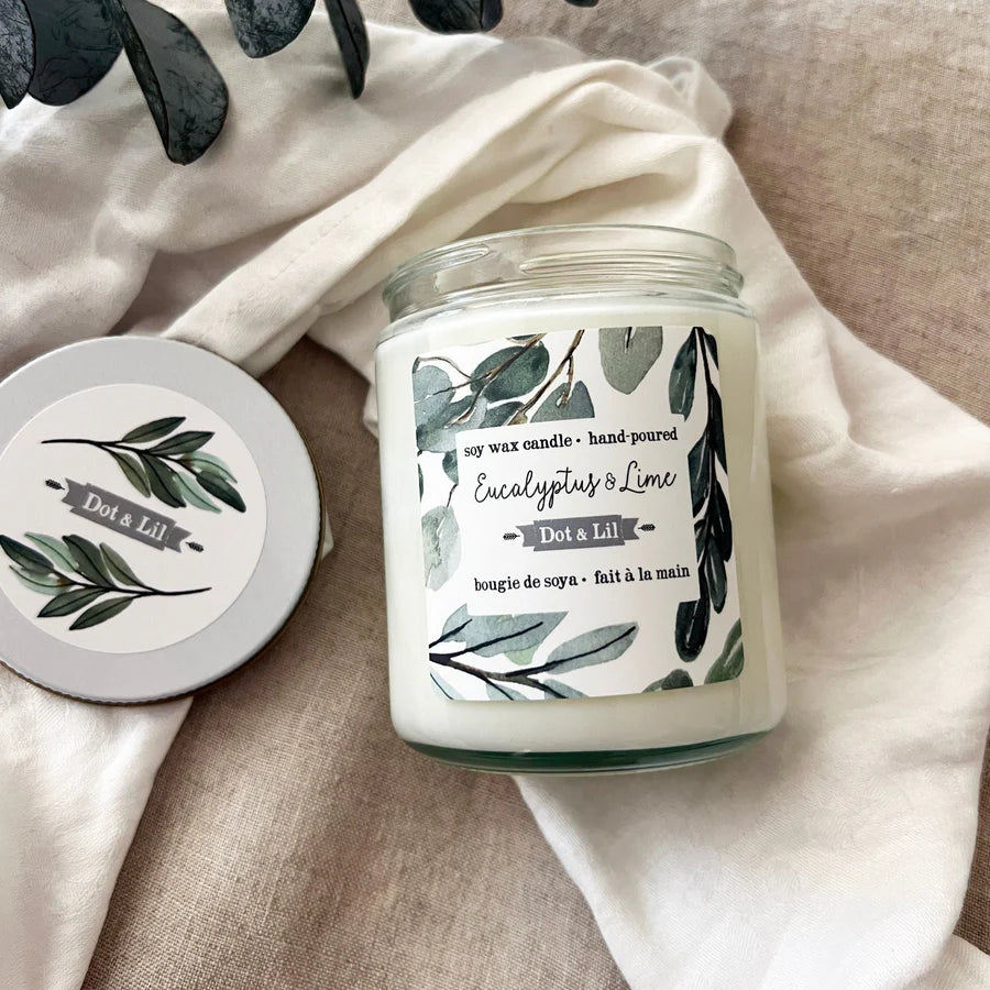 Eucalyptus & Lime Candle - Dot and Lil