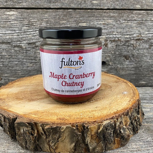Cranberry Chutney made with Organic Maple Syrup - Fulton’s