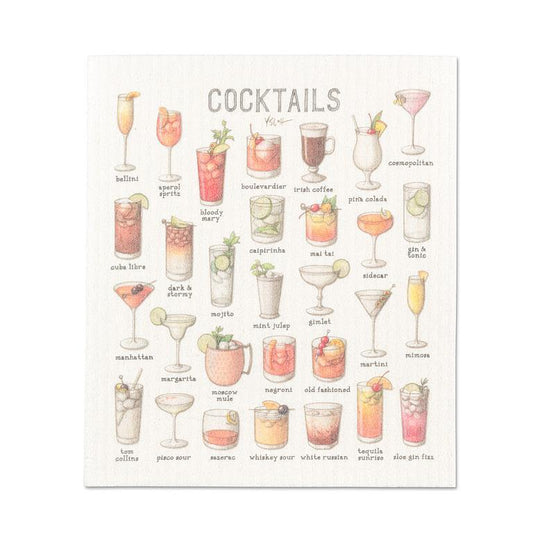 Cocktails Dish Cloth