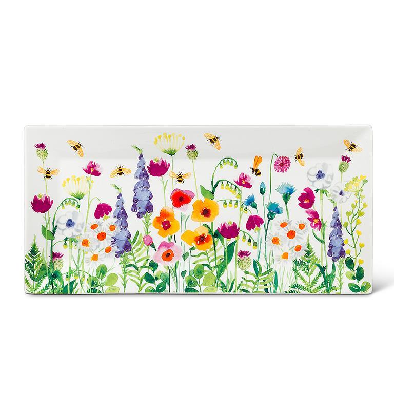 Bee Garden Rectangle Platter