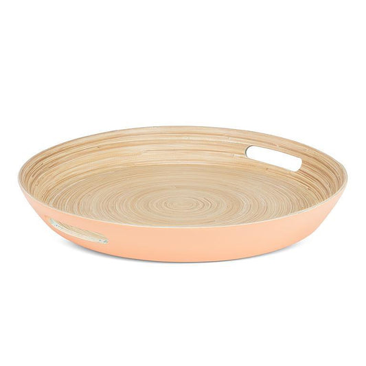 Round Tray With Handles - Melon