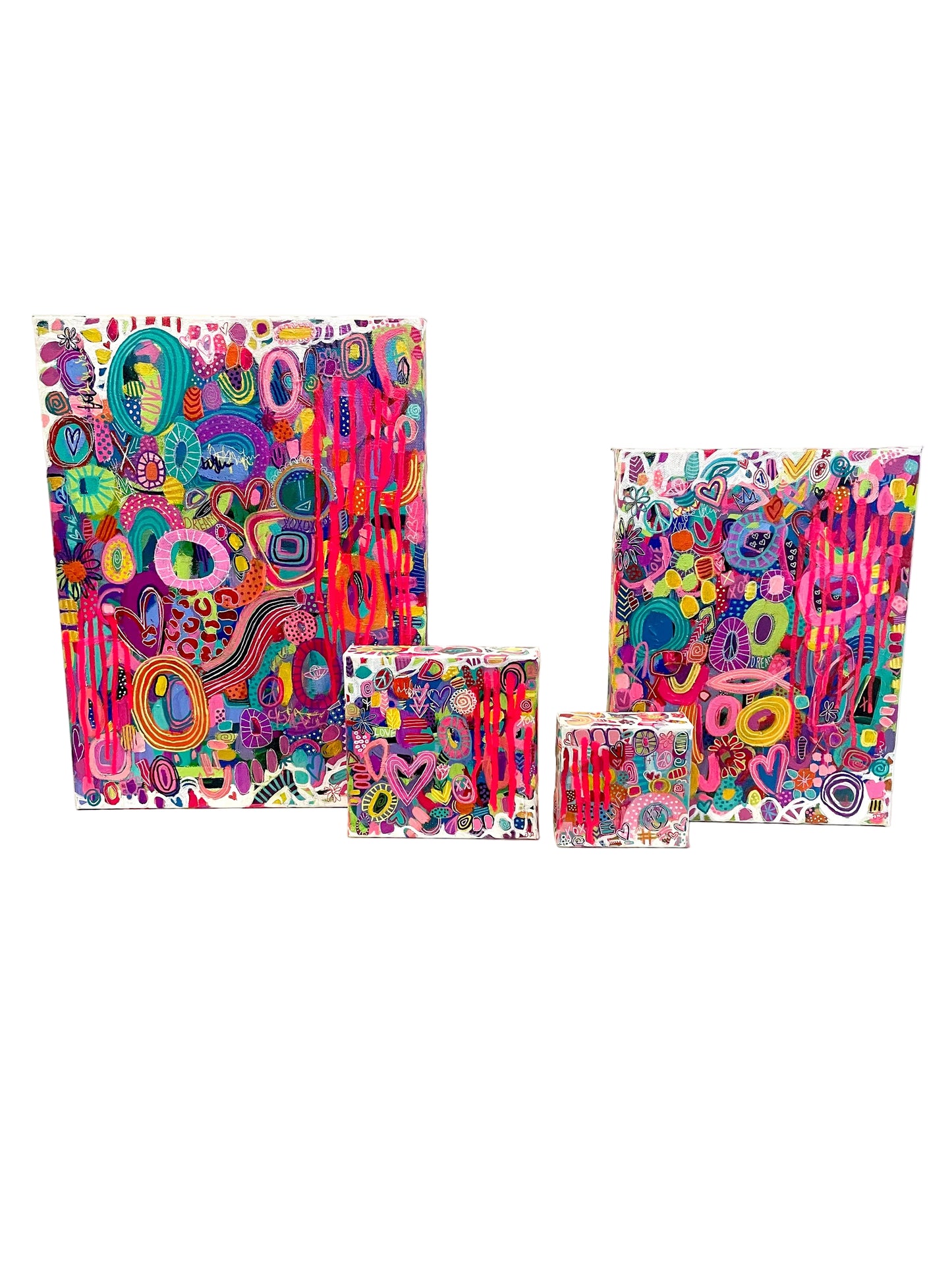 Pink Graffiti art collection by Jasmine Dhillon