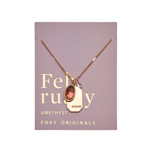 February Birthstone Necklace or Earrings Birthday Anniversaries Holiday Gifts