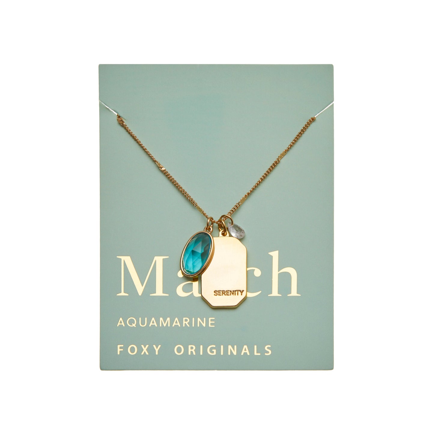 March Birthstone Necklace or Earrings Birthday Anniversaries Holiday Gifts