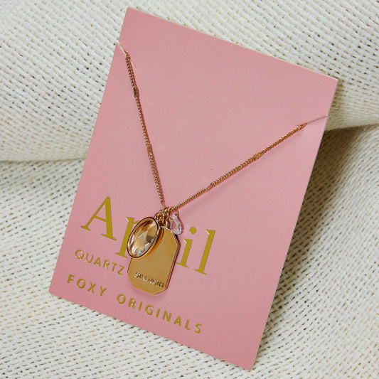 April Birthstone Necklace or Earrings Birthday Anniversaries Holiday Gifts