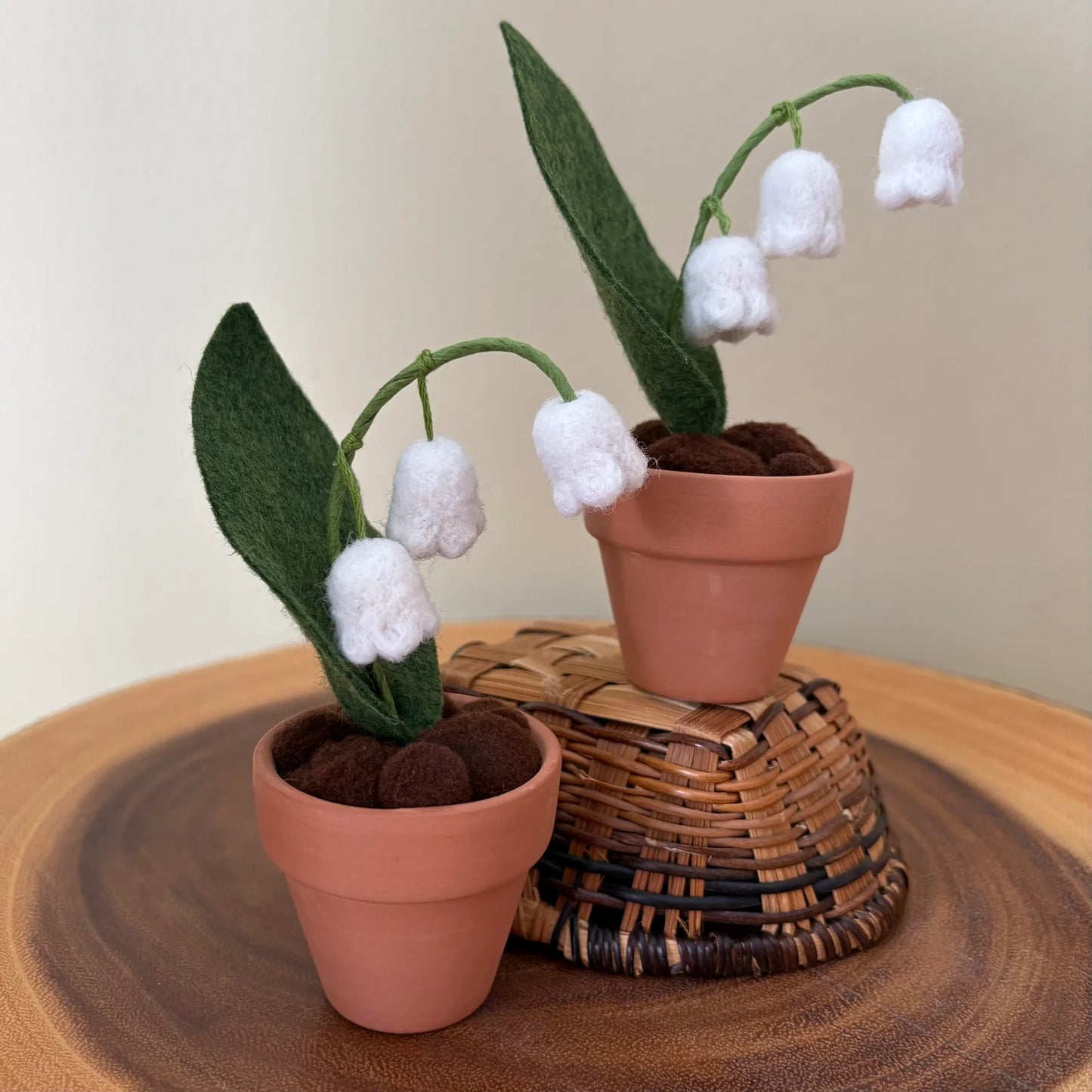 Lily of the Valley: May Birth Month Felt Flower- Handmade in Ottawa