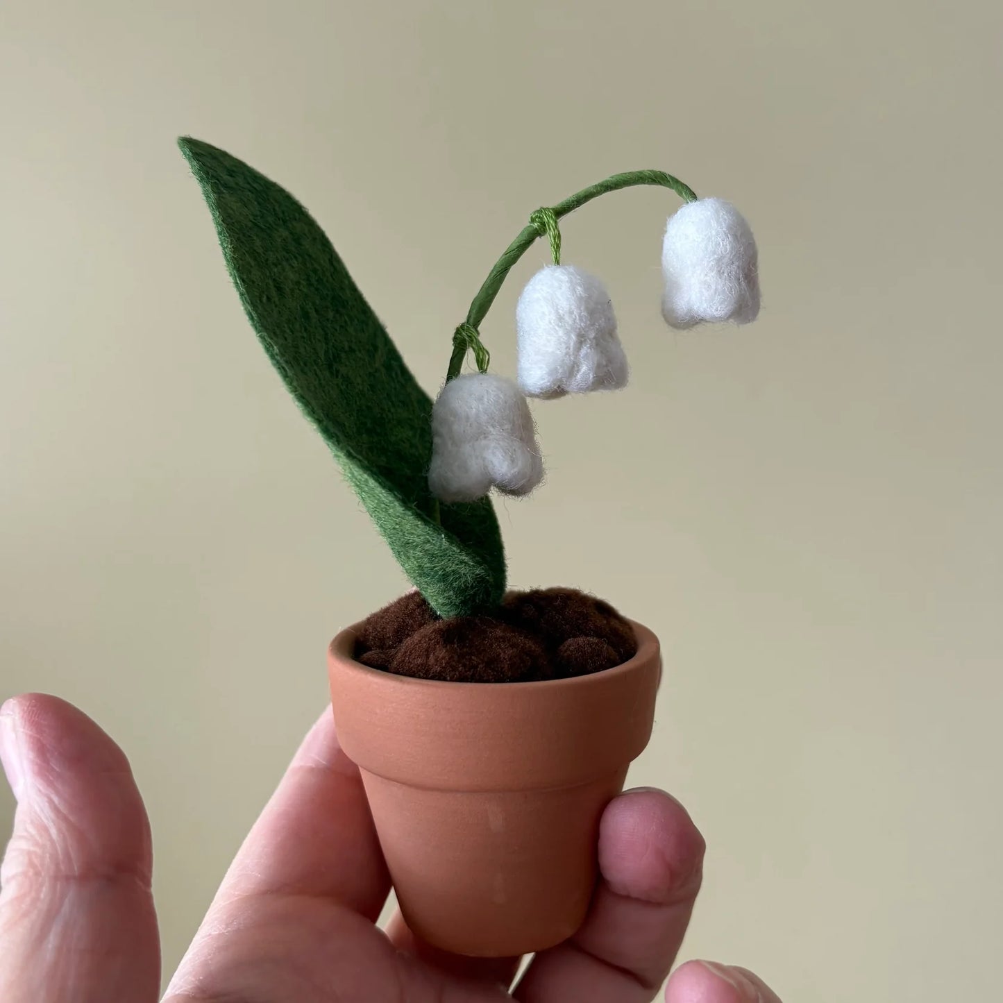 Lily of the Valley: May Birth Month Felt Flower- Handmade in Ottawa