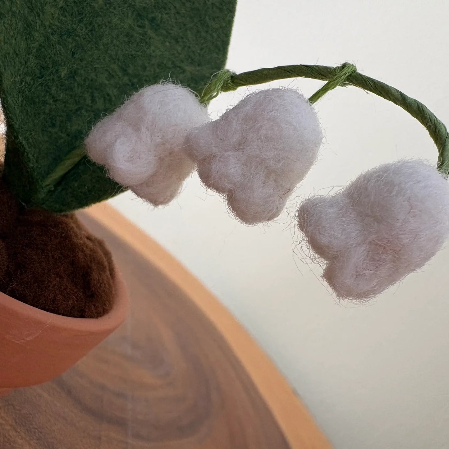Lily of the Valley: May Birth Month Felt Flower- Handmade in Ottawa