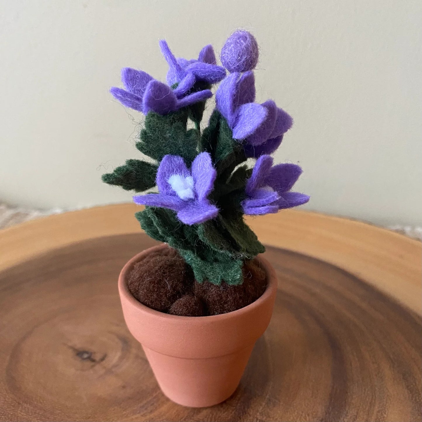 Larkspur: July Birth Month Felt Flower- Handmade in Ottawa