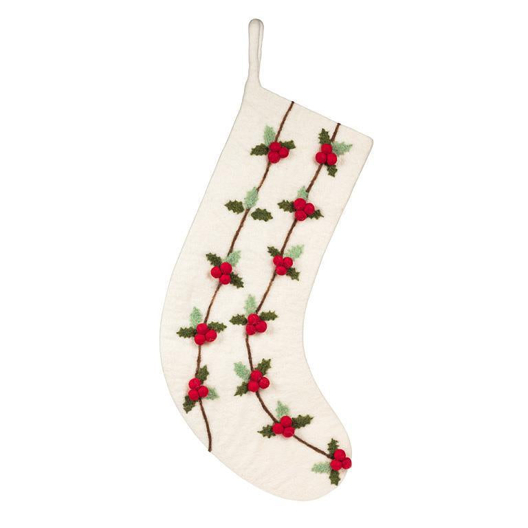 Holly & Berries Stocking