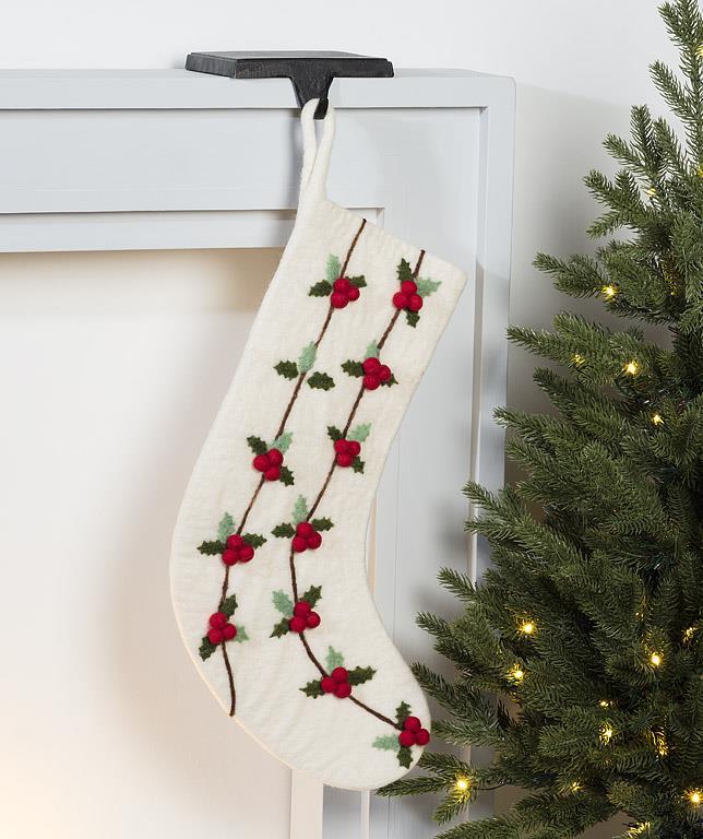 Holly & Berries Stocking