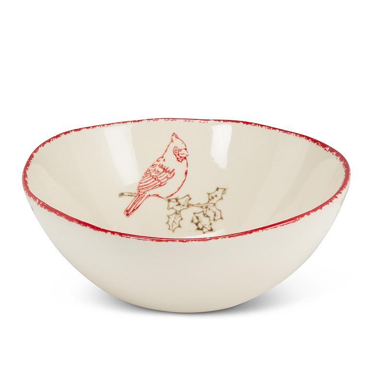Cardinal Stamp Large Bowl