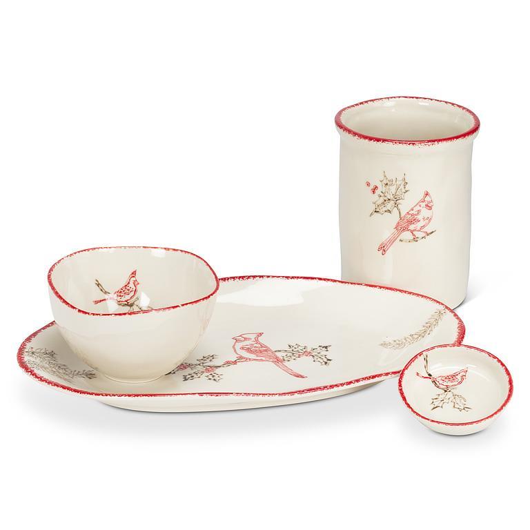 Cardinal Stamp Oval Plate