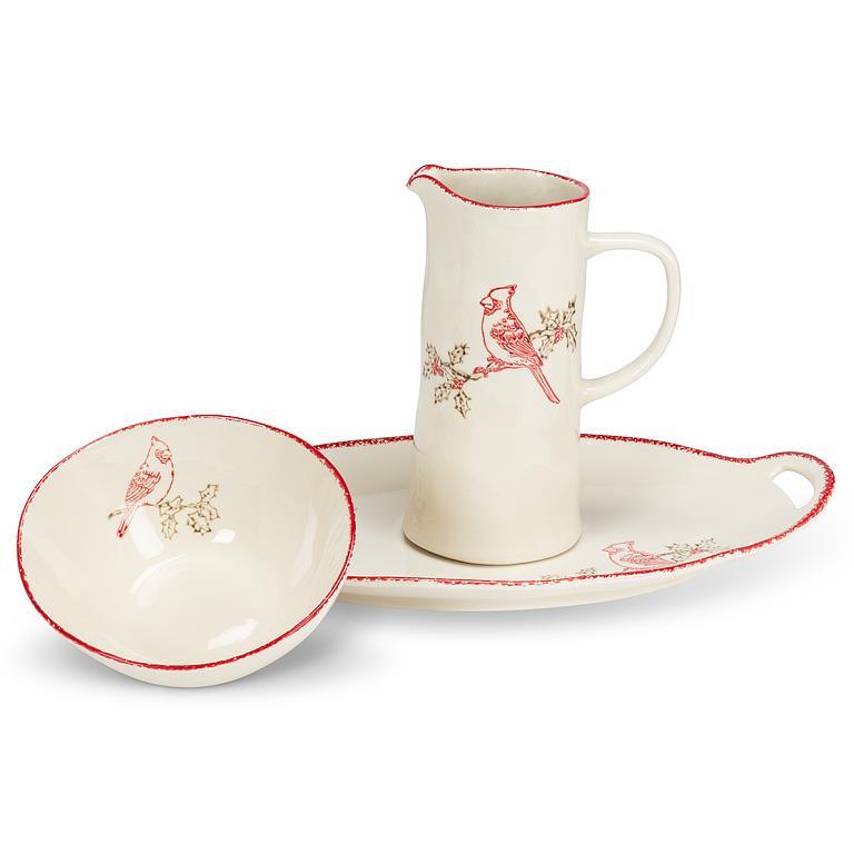 Cardinal Stamp Oval Platter