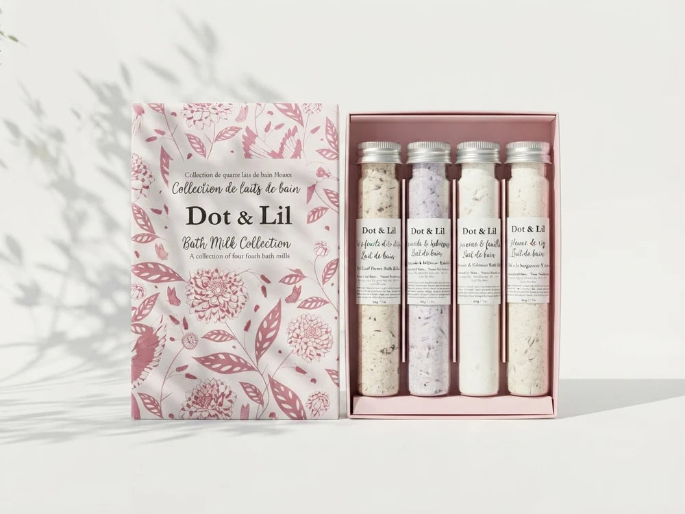 Bath Milk Library Gift Set - Dot and Lil