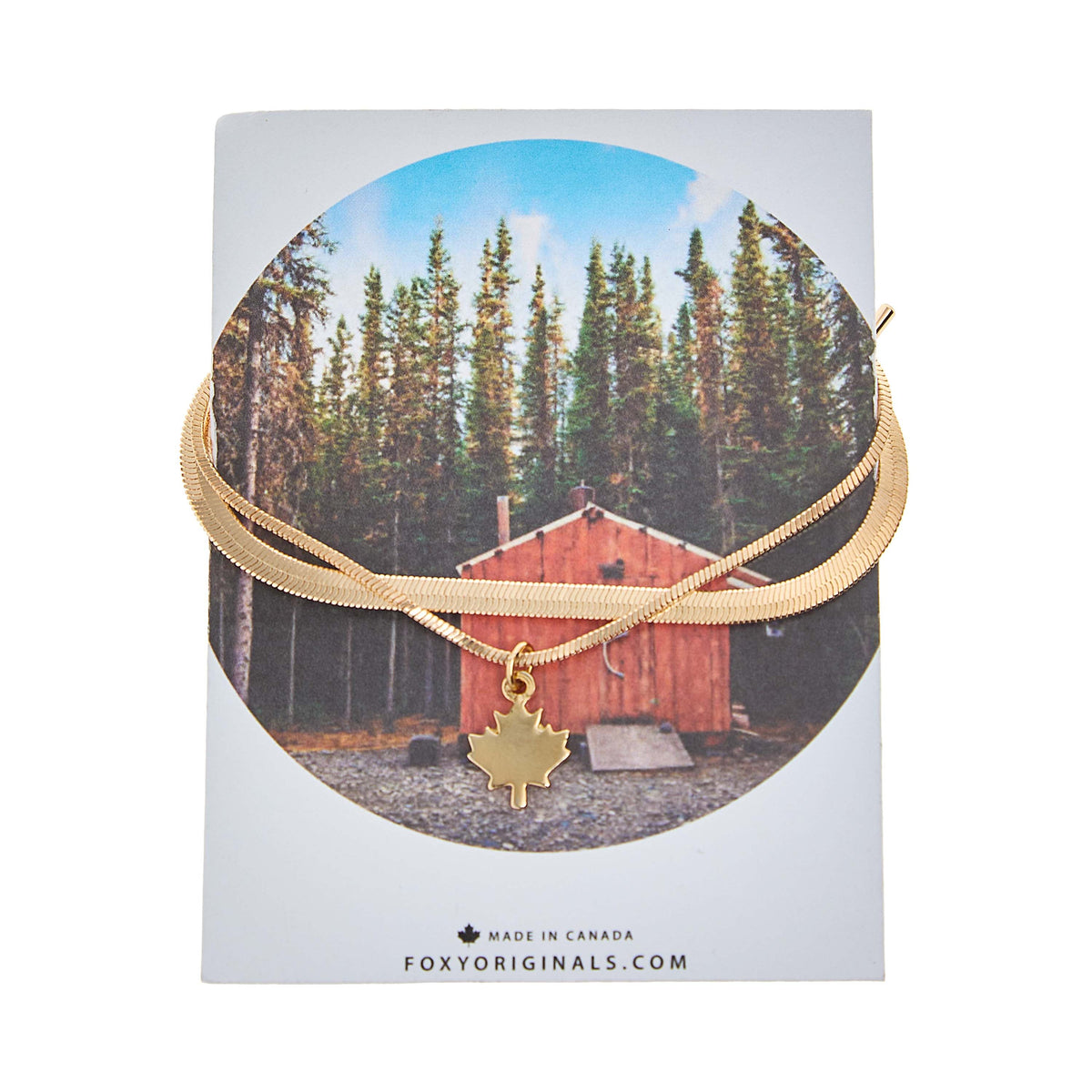 I Love Canada Collection - Gold Plated Maple Leaf Jewellery