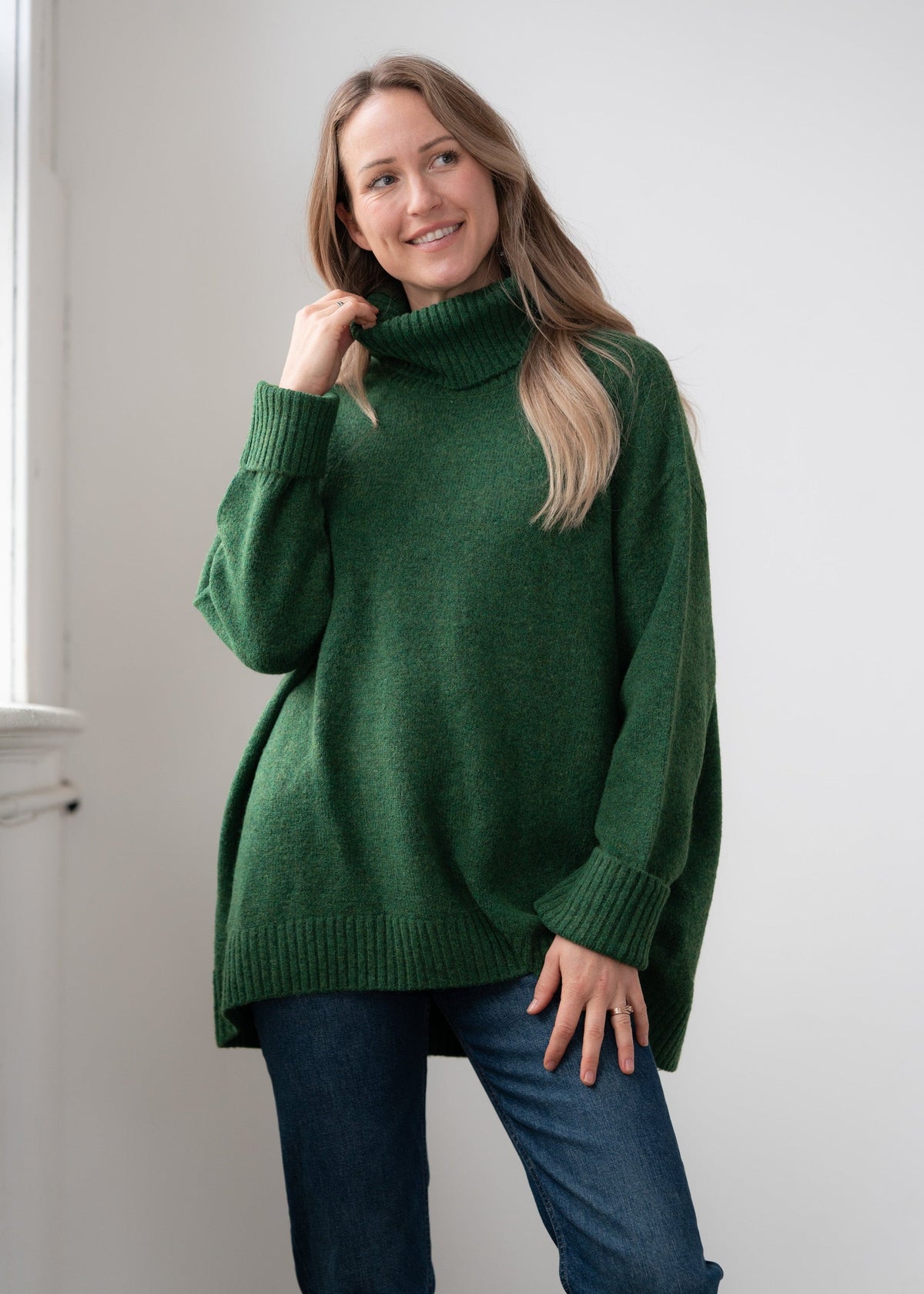 Dog Walker Chunky Cowl Sweater - One Size