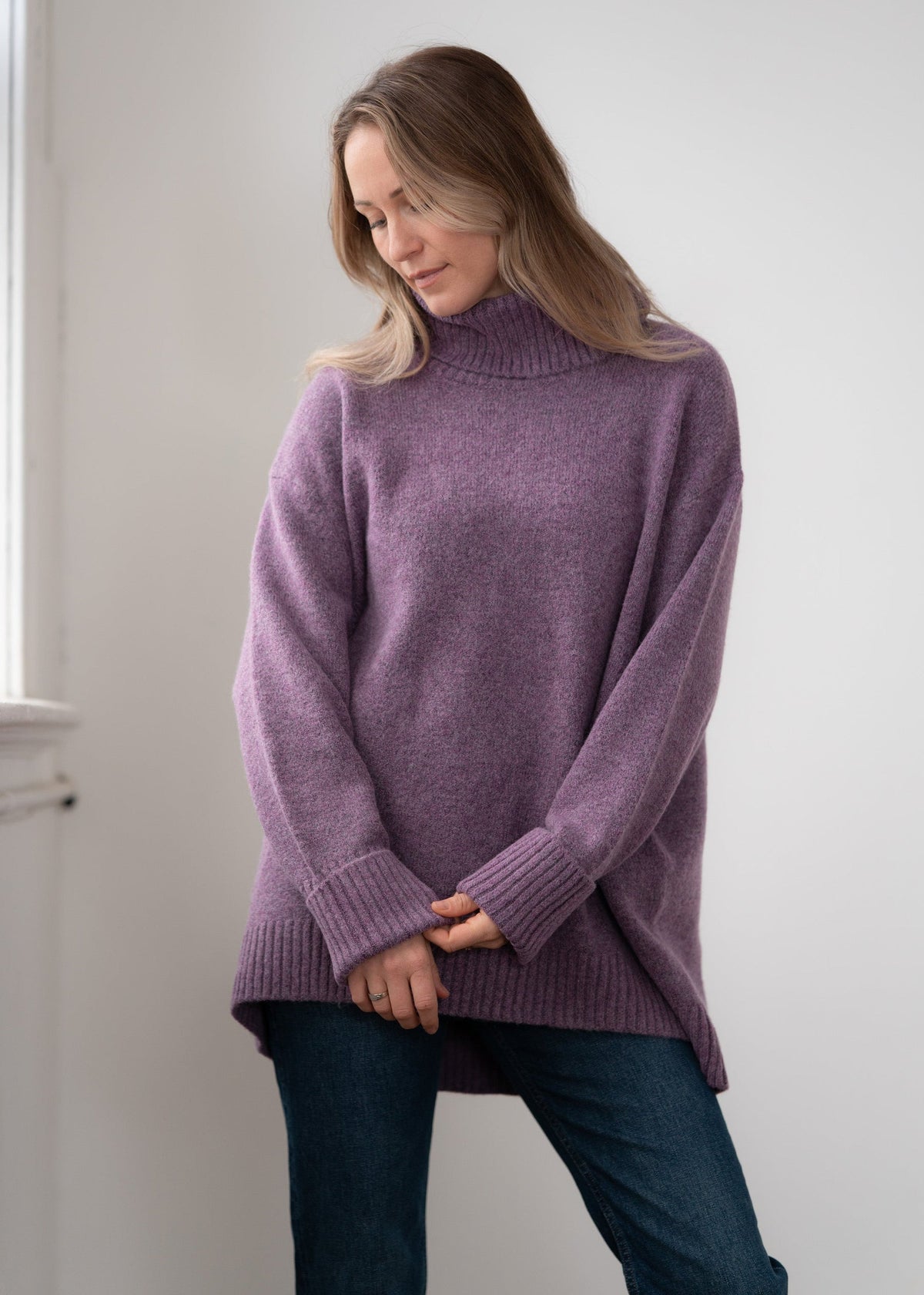 Dog Walker Chunky Cowl Sweater - One Size