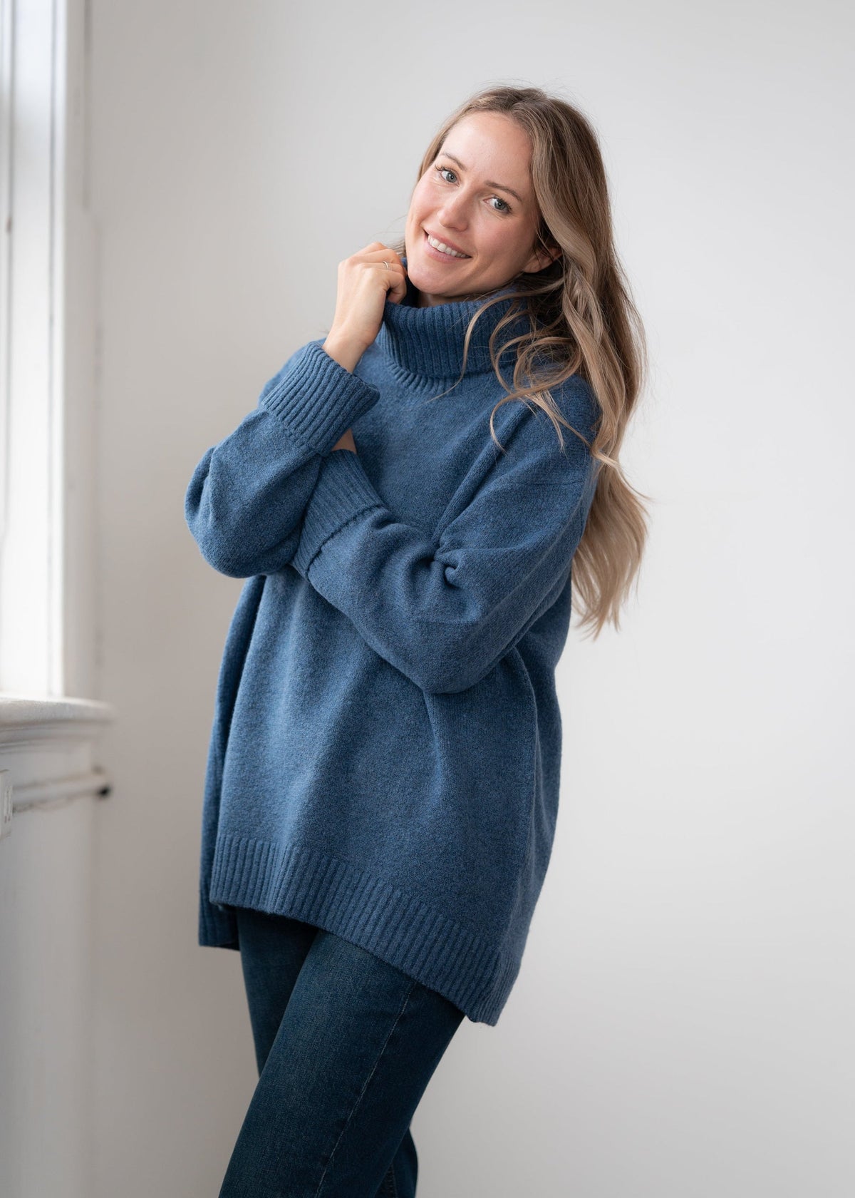 Dog Walker Chunky Cowl Sweater - One Size