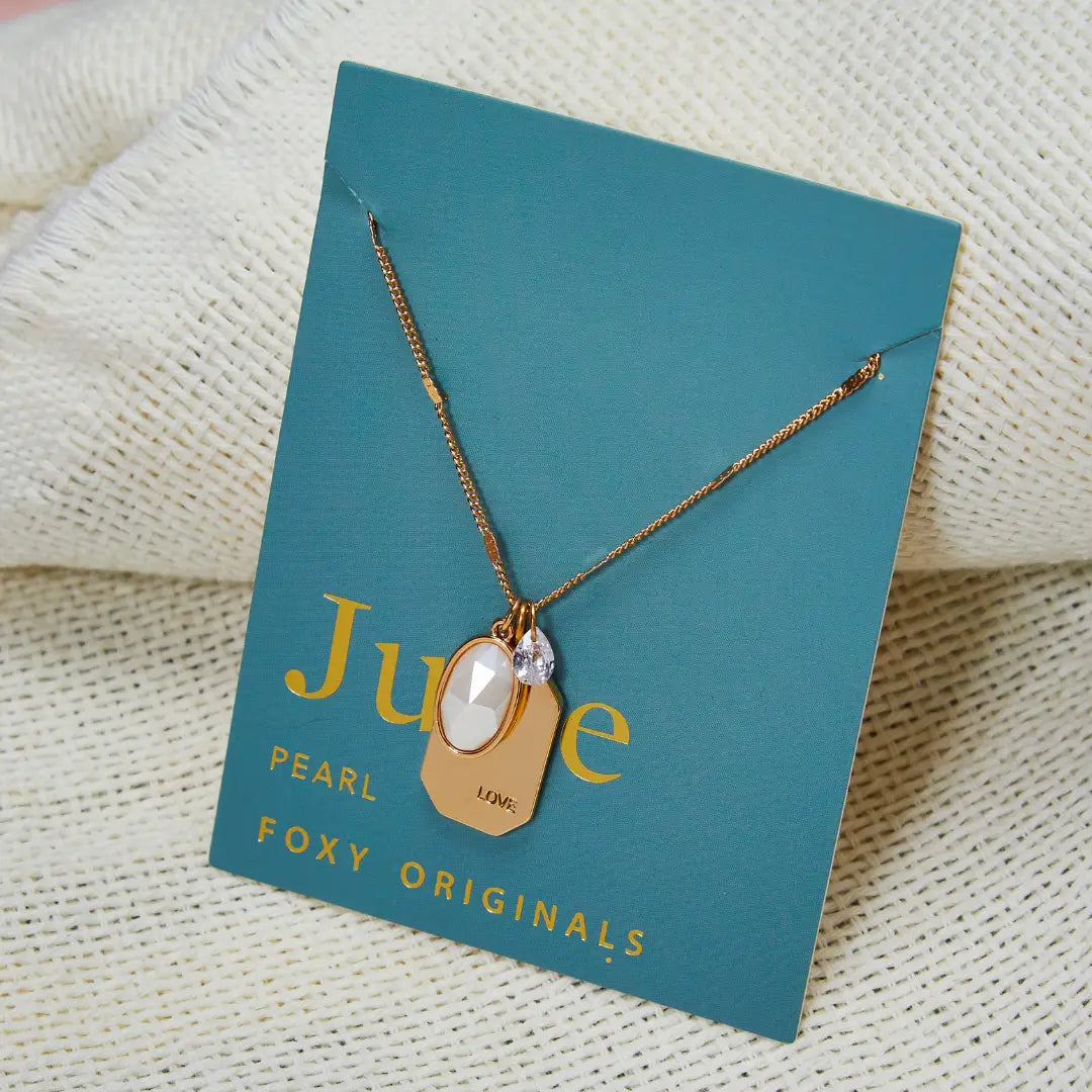June Birthstone Necklace or Earrings Birthday Anniversaries Holiday Gifts