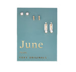 June Birthstone Necklace or Earrings Birthday Anniversaries Holiday Gifts