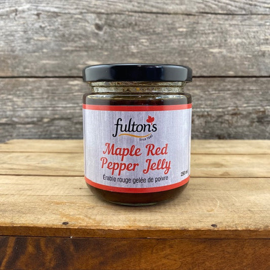 Maple Red Pepper Jelly with Organic Maple Syrup - Fulton’s
