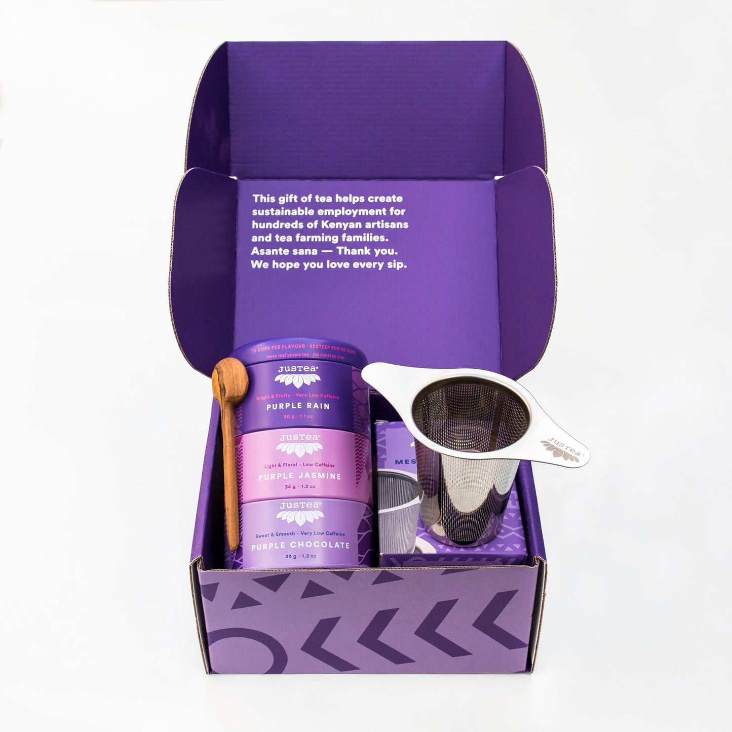 JusTea Purple Gift Box
