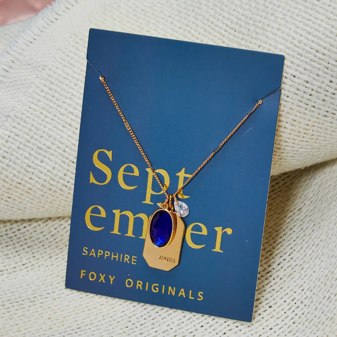 September Birthstone Necklace or Earrings Birthday Anniversaries Holiday Gifts