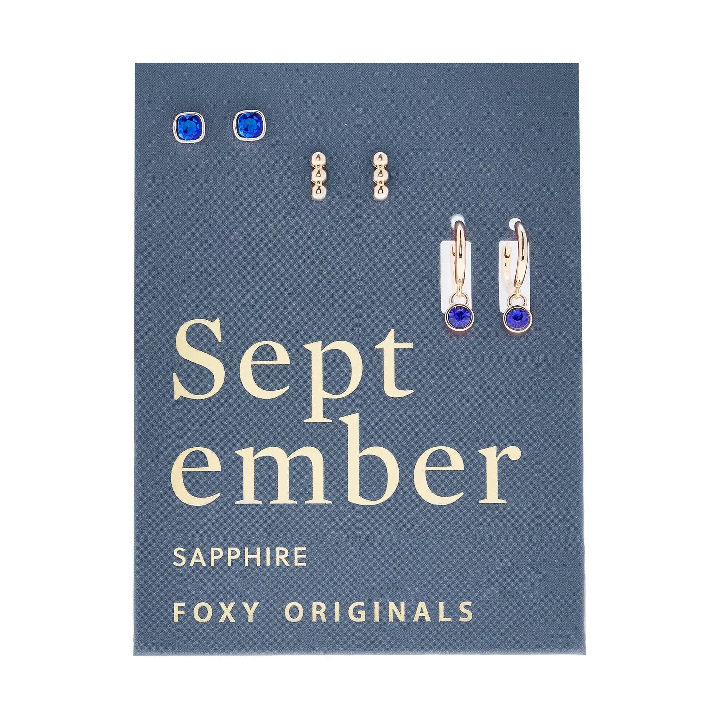 September Birthstone Necklace or Earrings Birthday Anniversaries Holiday Gifts