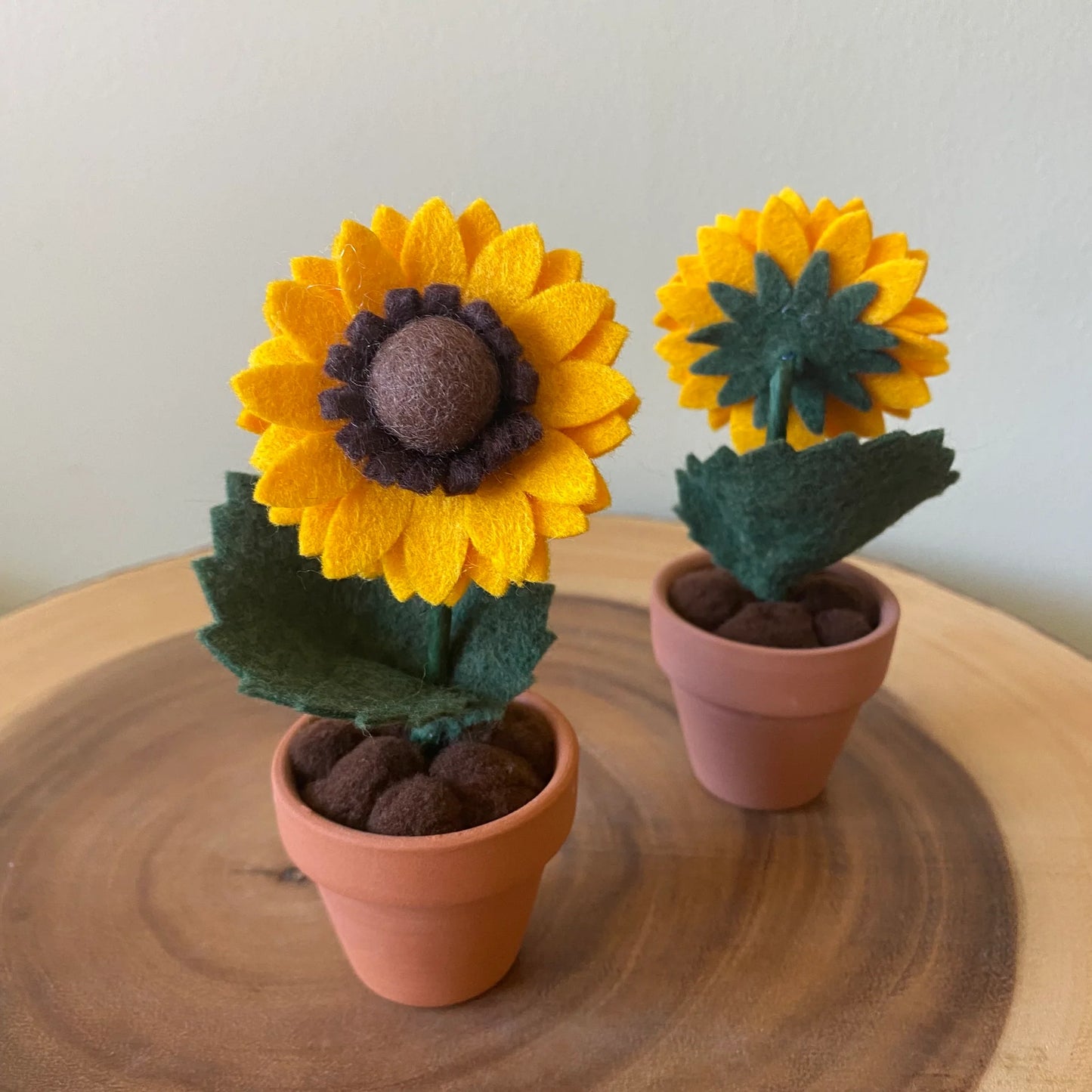 Sunflower in Terracotta Pot - Handmade in Ottawa