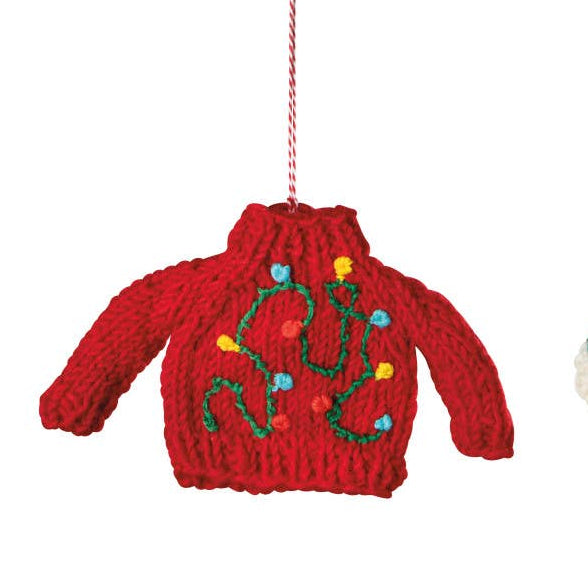 Jubilee Merry Knitmas Felt Sweater Christmas Ornaments