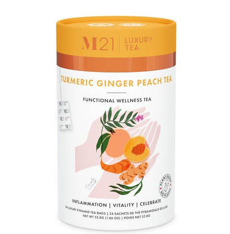 Turmeric Ginger Peach Black Tea - Teabags - M21