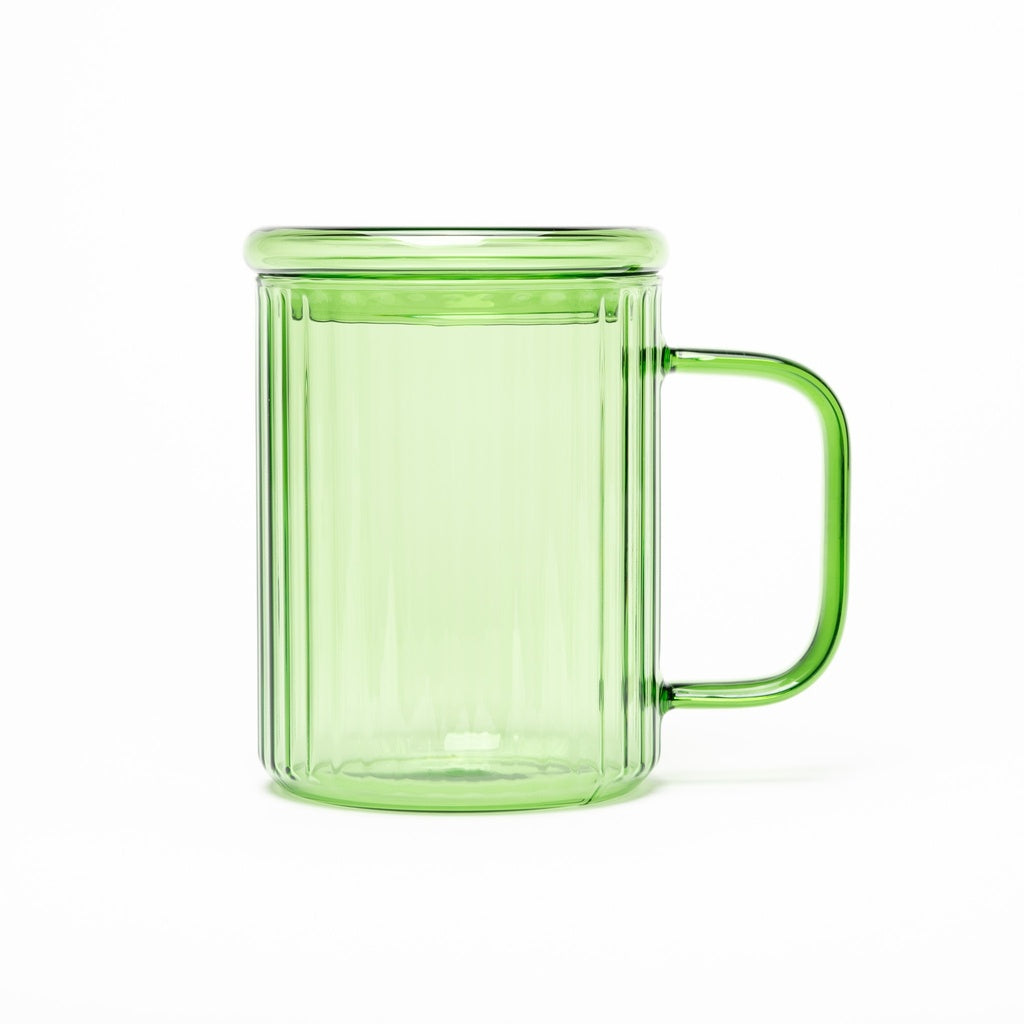 Opale Glass Mug with Infuser and Lid