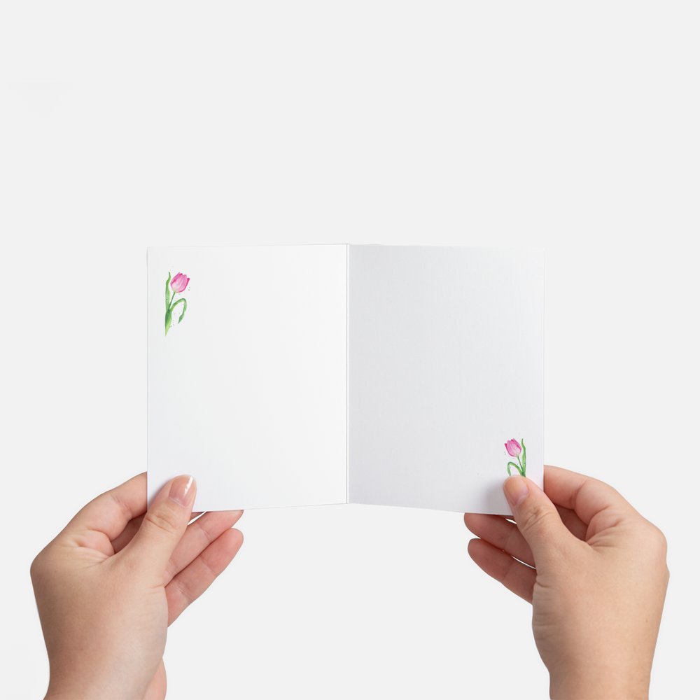 Tulip Blank Greeting Card