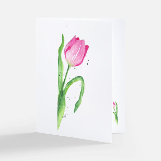 Tulip Blank Greeting Card