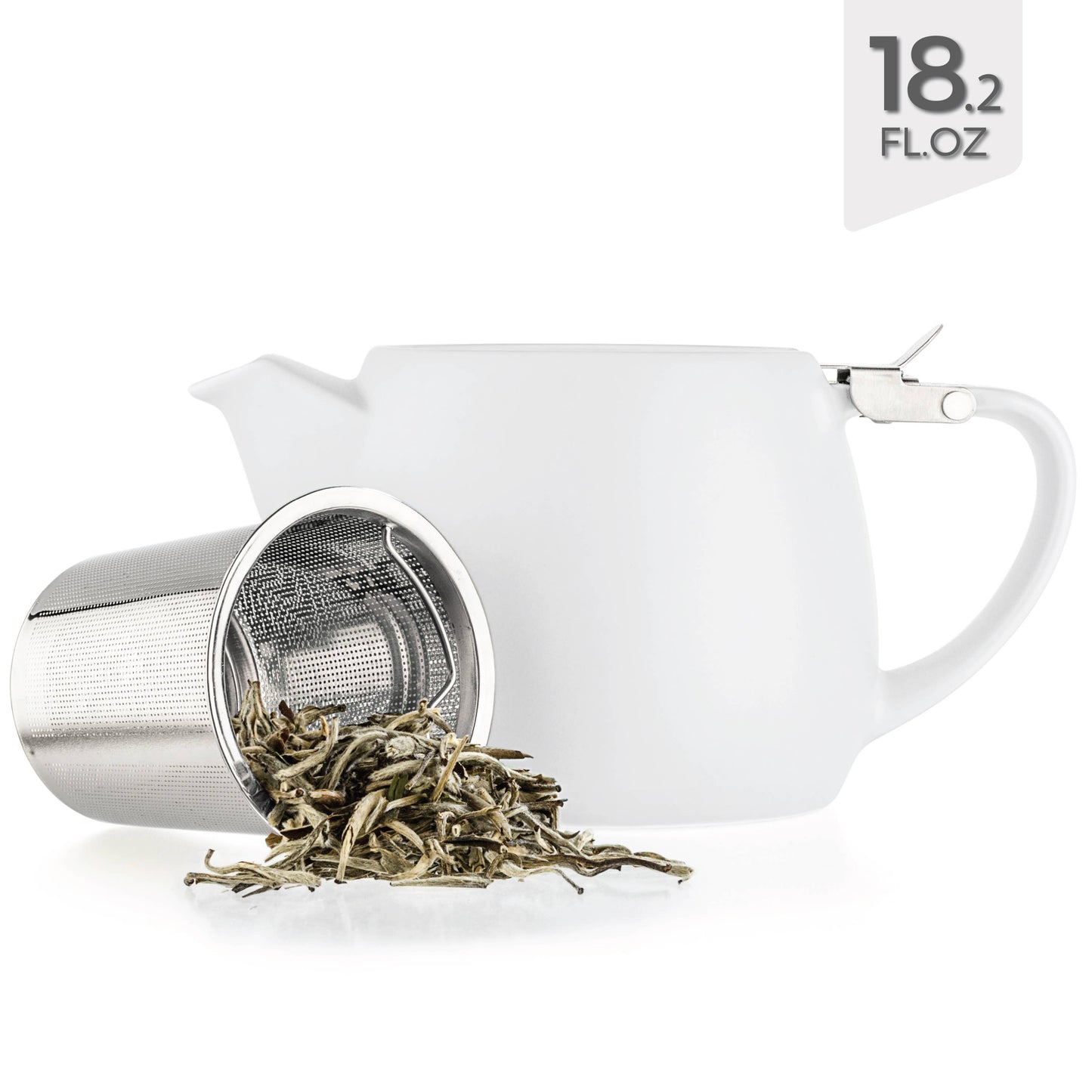 Pluto Porcelain Teapot with Metal Infuser 18.2oz
