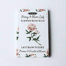 Peony and Olive Leaf Bath Milk Sachet