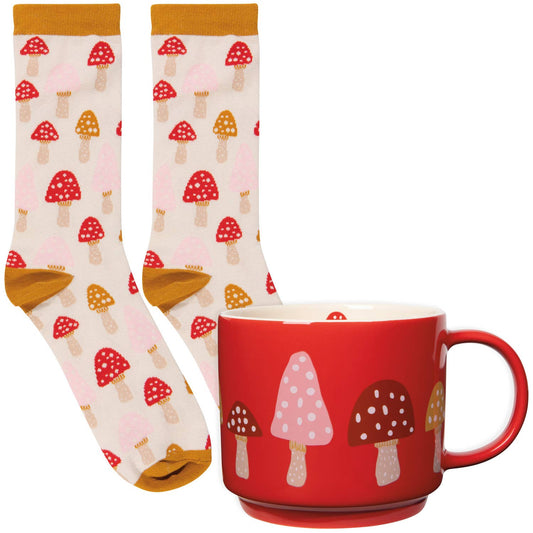 Jubilee Toadstool Mug and Socks Set