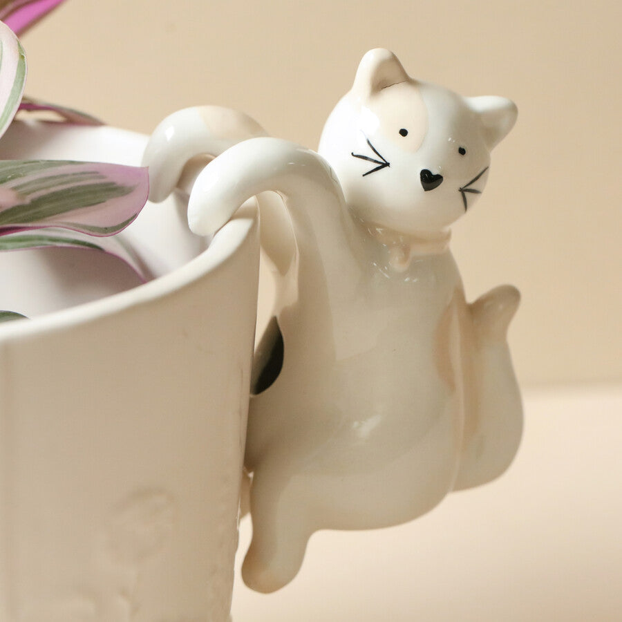 Ceramic Cat Planter Hanger - Lisa Angel UK