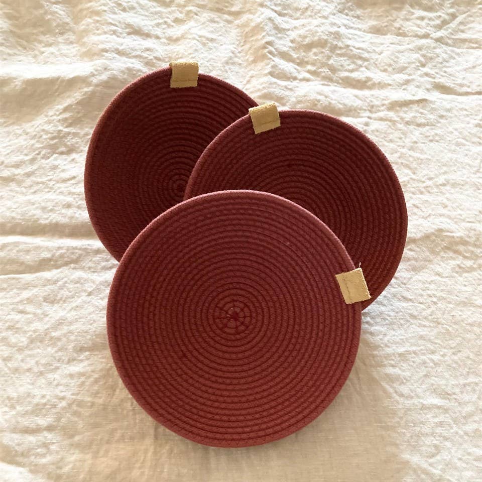 Maroon Rope Home Decor Gift Set