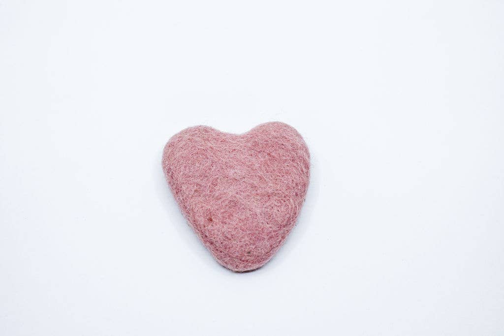 Handmade Felt Hearts - Colored