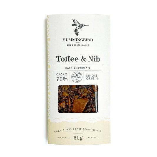 Toffee & Nib Chocolate Bar - Hummingbird