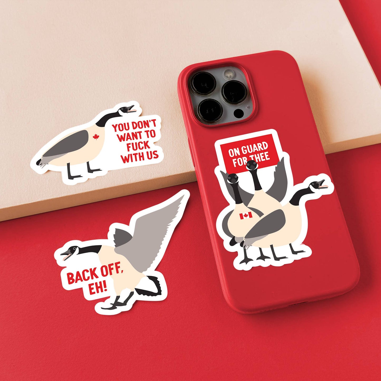 Back off eh Canada goose vinyl sticker