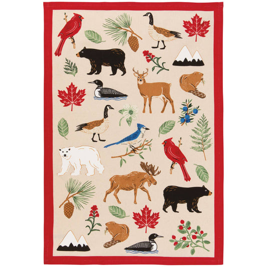 Canadiana Wild North Dishtowel