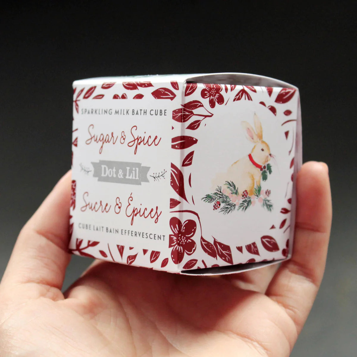 Sugar and Spice Sparkling Milk Bath Cube - Dot and Lil